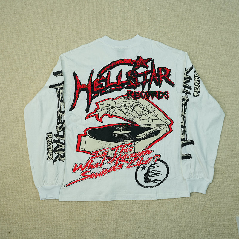 Hellstar White Studios Records Long Sleeve