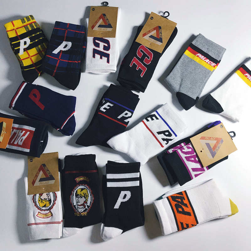 Palace Logo Crew Socks Multiple Styles