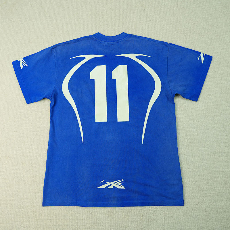 Hellstar Warm Up T-Shirt Blue