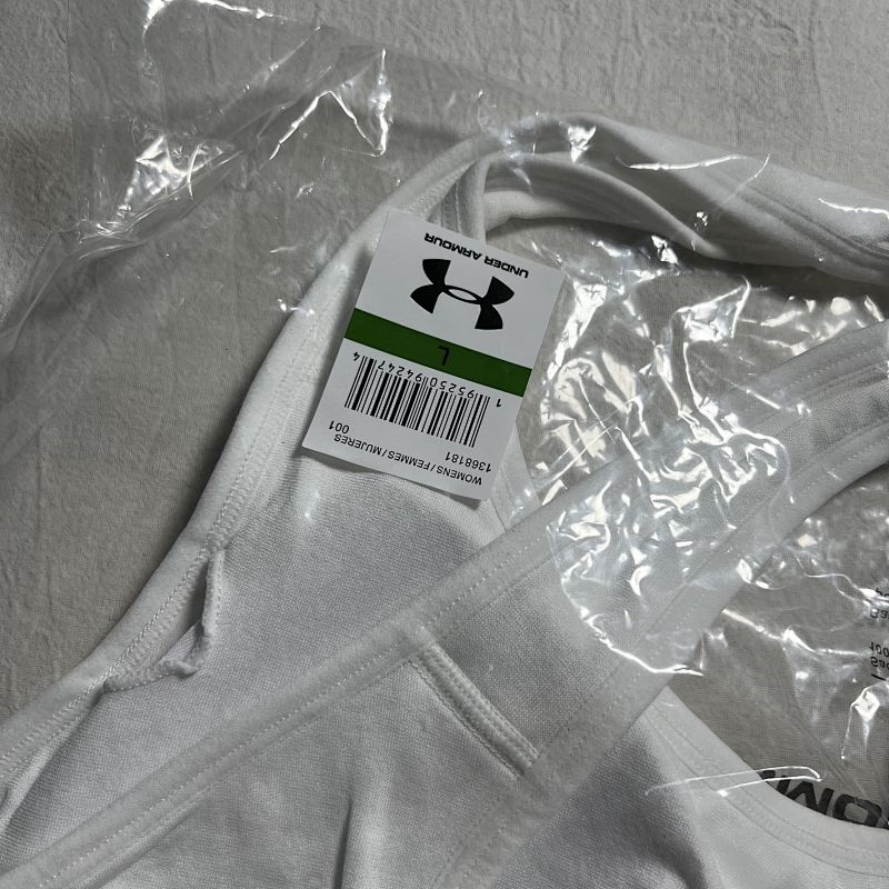 Under Armour White Strappy Sports Bra