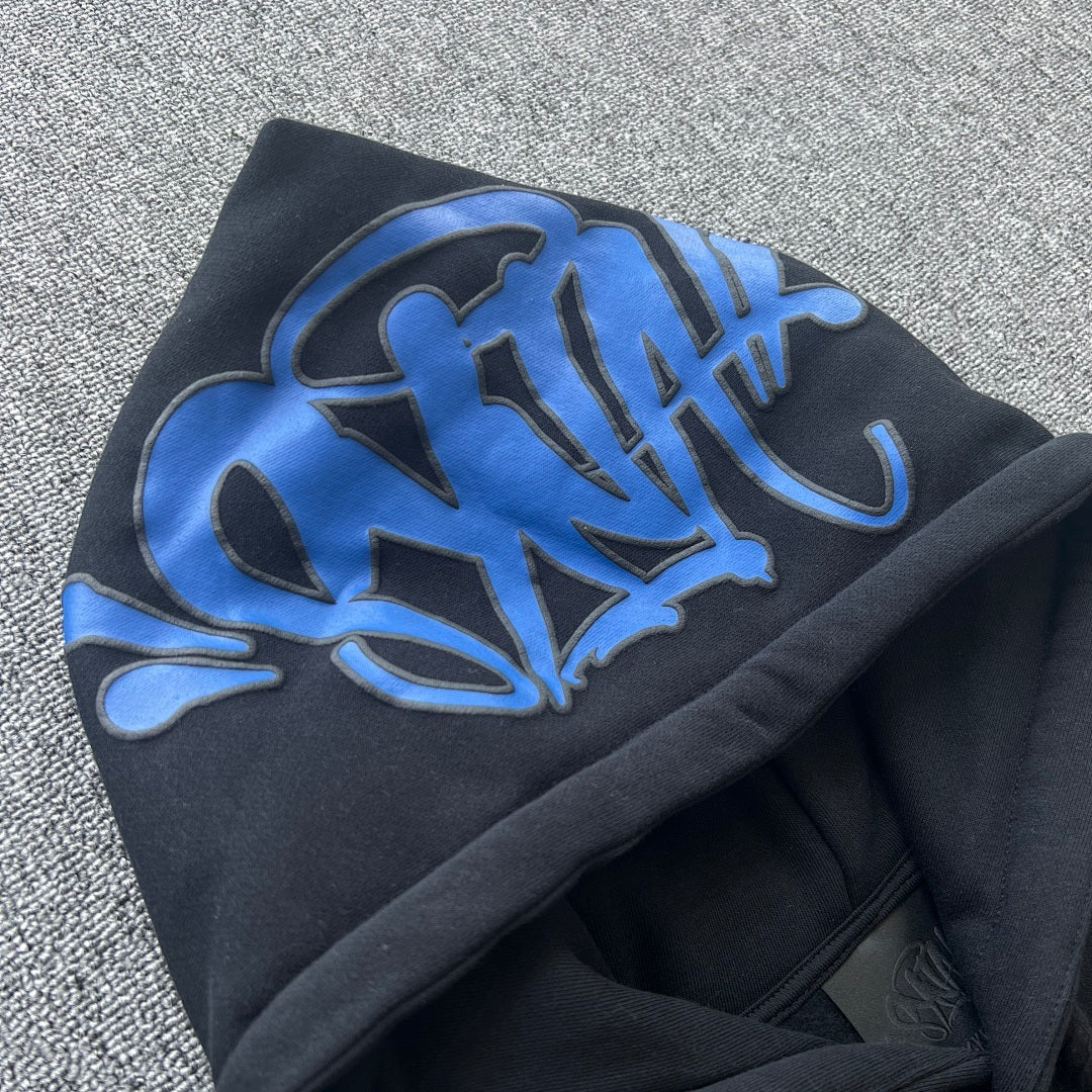 Hoodie Set Black Blue