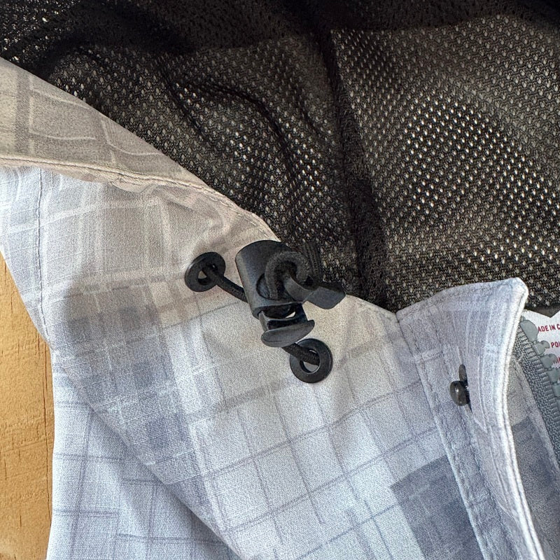 Mertra Patchwork Plaid Jacket - Grey Camo