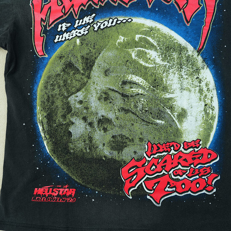 Hellstar Full Moon T-Shirt Black