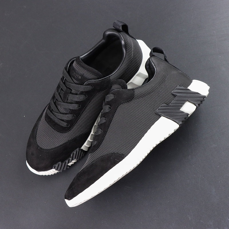 Hermes Bouncing Sneaker - Black/White Technical Mesh