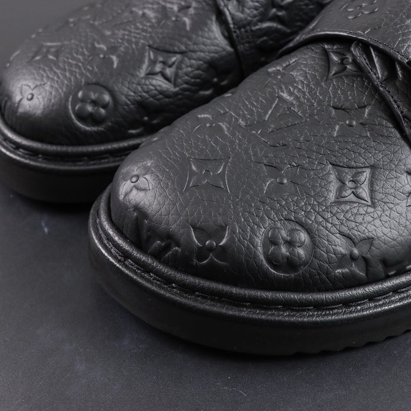 Louis Vuitton Easy Mule Monogram Embossed - Black