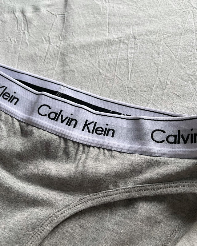 Calvin Klein Bralette Set - Gray/White