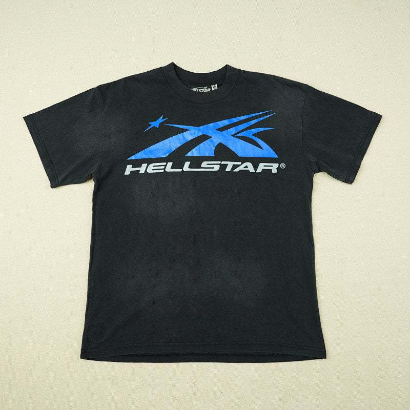 Hellstar Gel Sport Logo (Black/Blue) Tshirt Black/Blue
