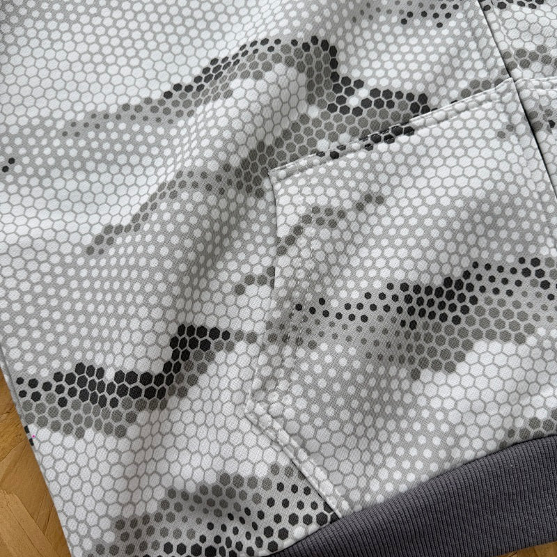 Mertra Serpentine Zip Hoodie - Light Grey