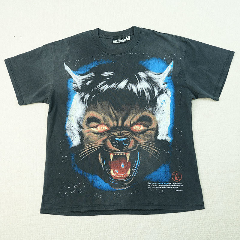 Hellstar Full Moon T-Shirt Black
