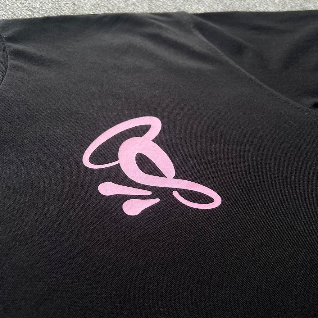 HALO Tee Black Pink