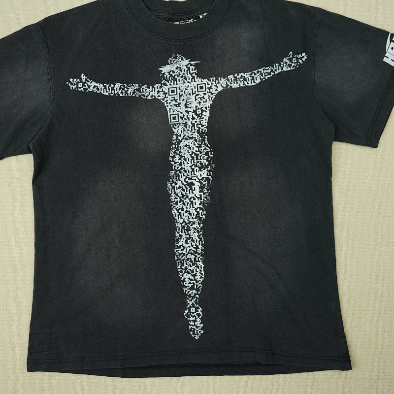 Hellstar Qr Christ Tee Black