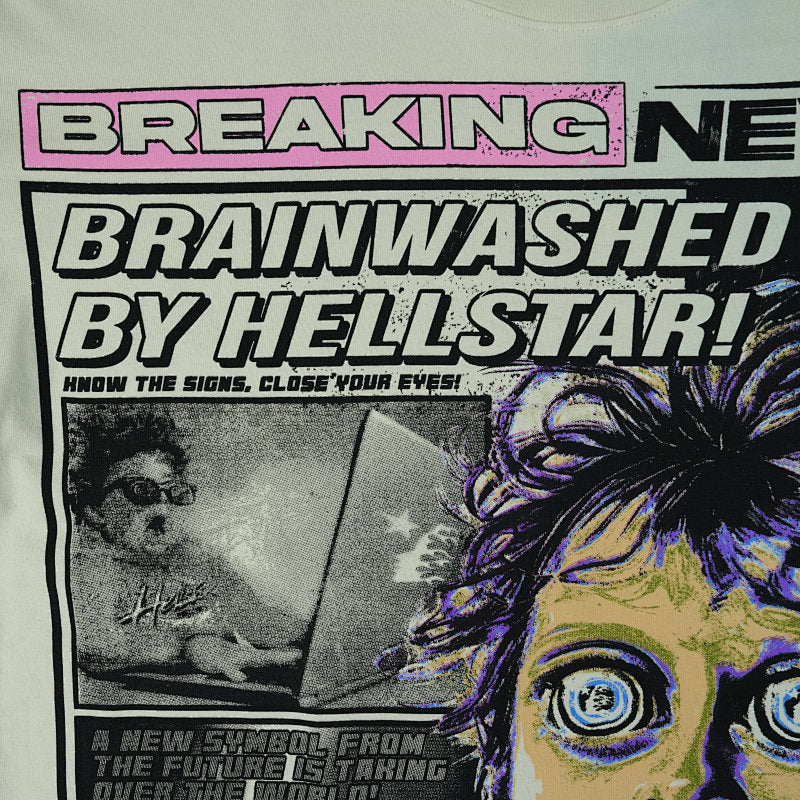 Hellstar Breaking News T-Shirt White