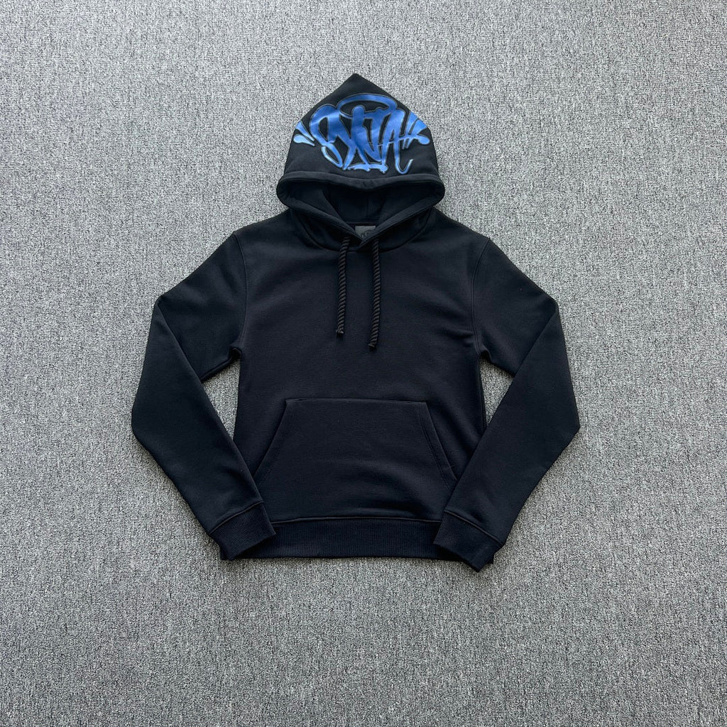 Hoodie Set Black Blue