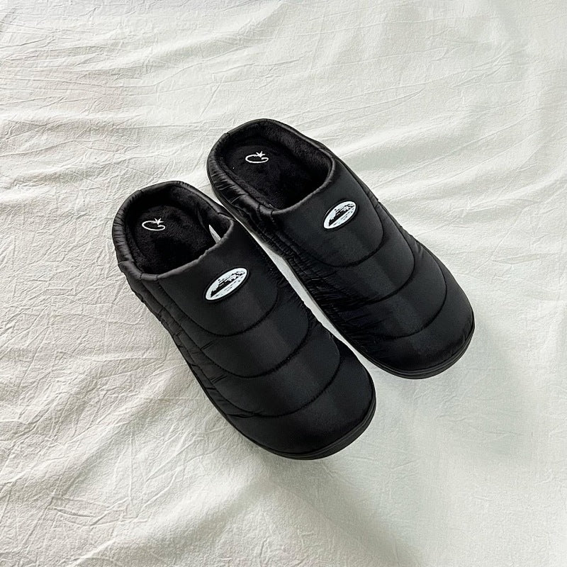 Quilted Slippers - Black
