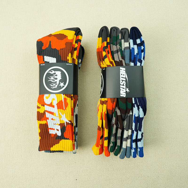 Hellstar Logo Socks (4 Pack) Camo