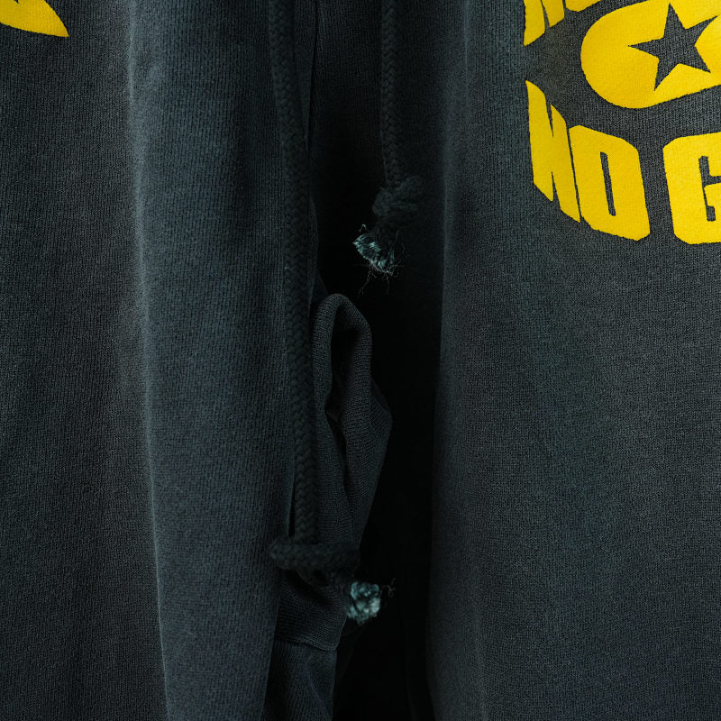 Hellstar No Guts No Glory Closed Elastic Bottom Sweatpants Midnight Dye Black