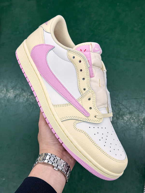 Air Jordan 1 Low OG - Yellow Toe/Pink