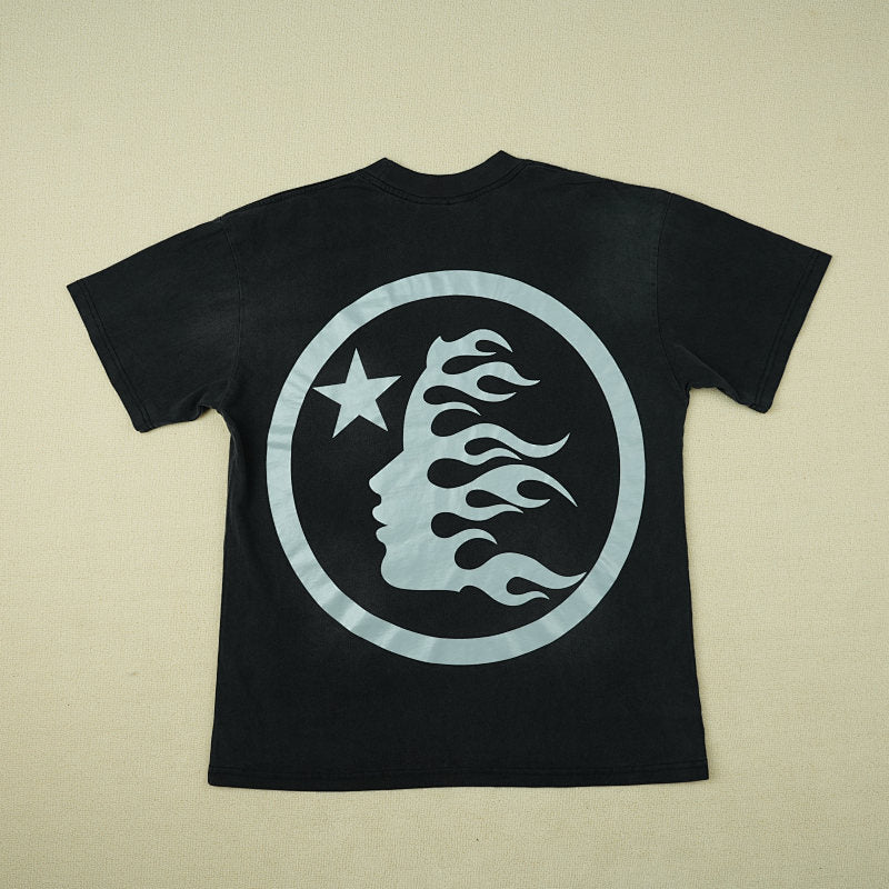 Hellstar Gel Sport Logo (Black/Blue) Tshirt Black/Blue