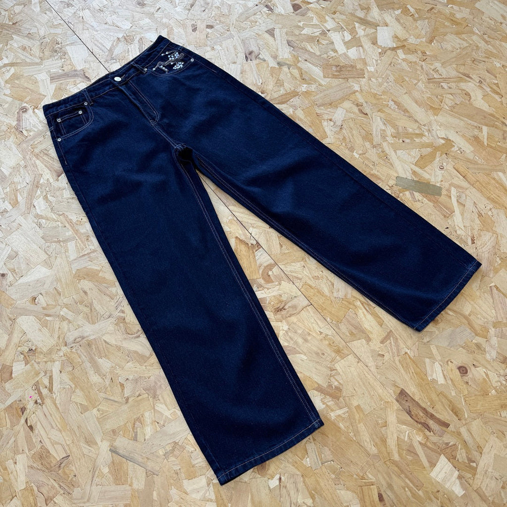 Derschutze Blossom Selvedge - Indigo