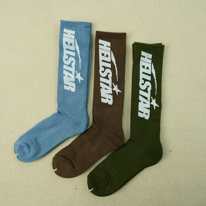 Hellstar Logo Socks (3 Pack) Earth Tone