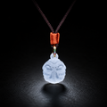 Six-Tusk White Elephant Liuli Pendant-Six Perfections & Compassion for All Beings