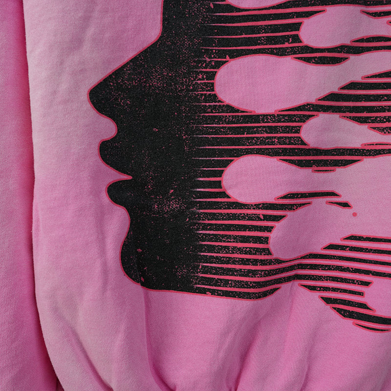 Hellstar Brainwashed With Brain Hoodie Pink