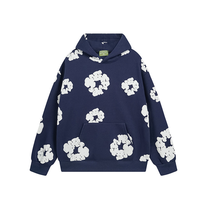 Denim Tears Cotton Wreath Hoodie (Navy)