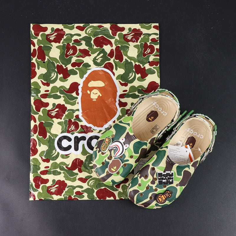 BAPE x Crocs Classic Clog - Green ABC Camo
