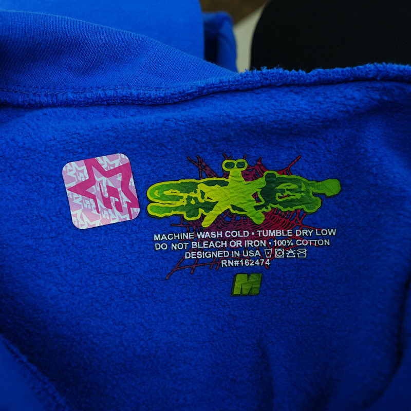Sp5der TC Hoodie Blue