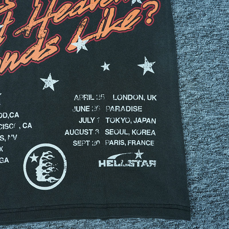 Hellstar Studios Biker Tour Short Sleeve Tee Shirt Black