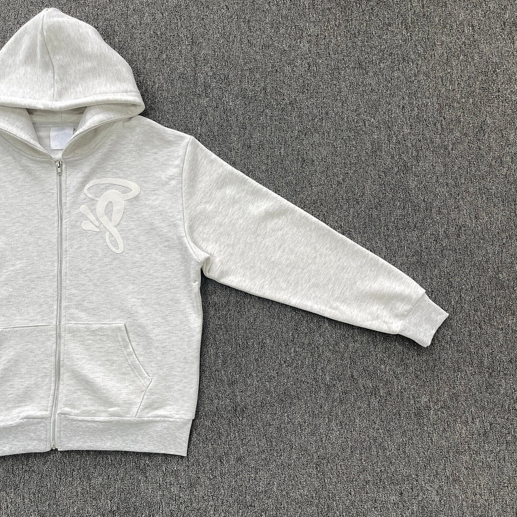 Zip Hoodie White