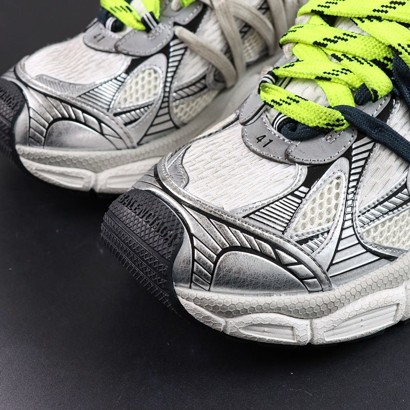 Balenciaga Track Sneaker - Silver/Navy/Yellow