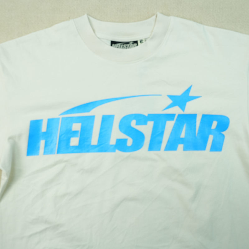 Hellstar Classic T-Shirt (Regular Print) White/Blue