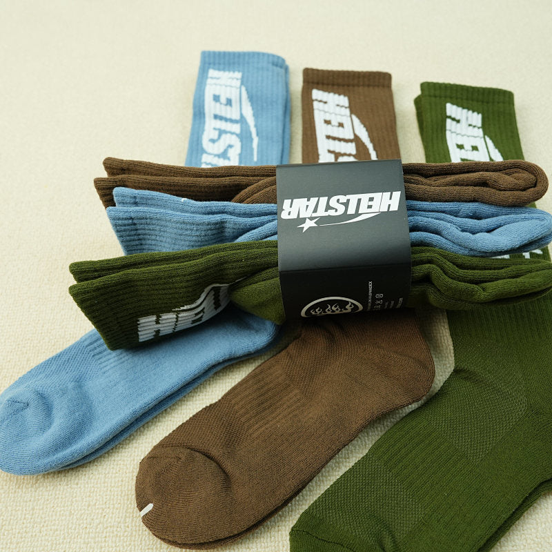 Hellstar Logo Socks (3 Pack) Earth Tone