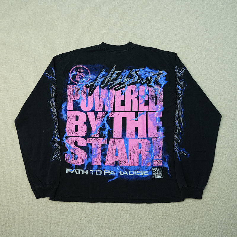 Hellstar Powered By The Star L/S Tee Black