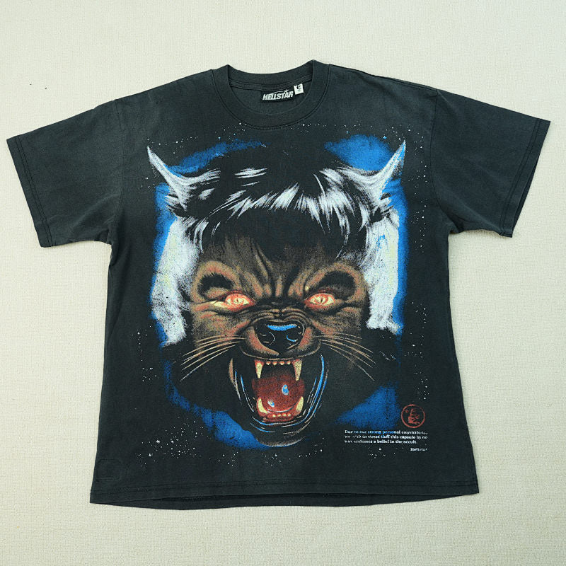 Hellstar Full Moon T-Shirt Black