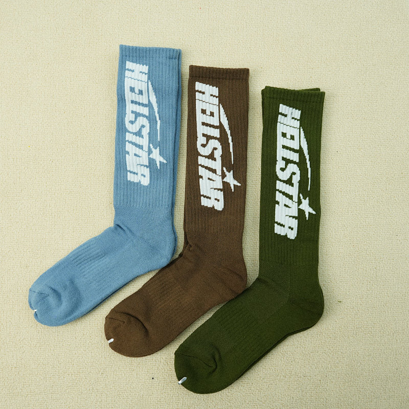 Hellstar Logo Socks (3 Pack) Earth Tone