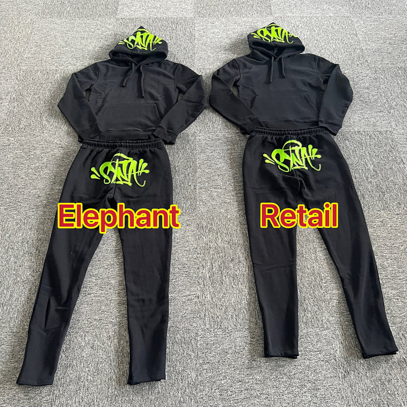 Syna-World Tracksuit - Black-Green