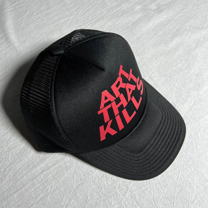Art That Kills Trucker Hat - Black/Red
