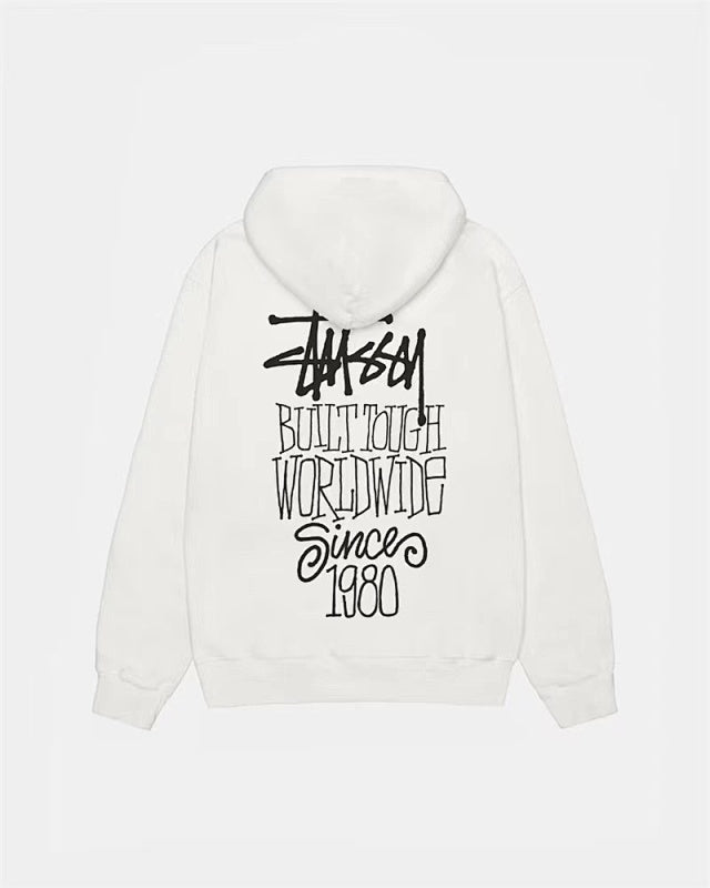 Stüssy Pullover Hoodie - Black/Cream