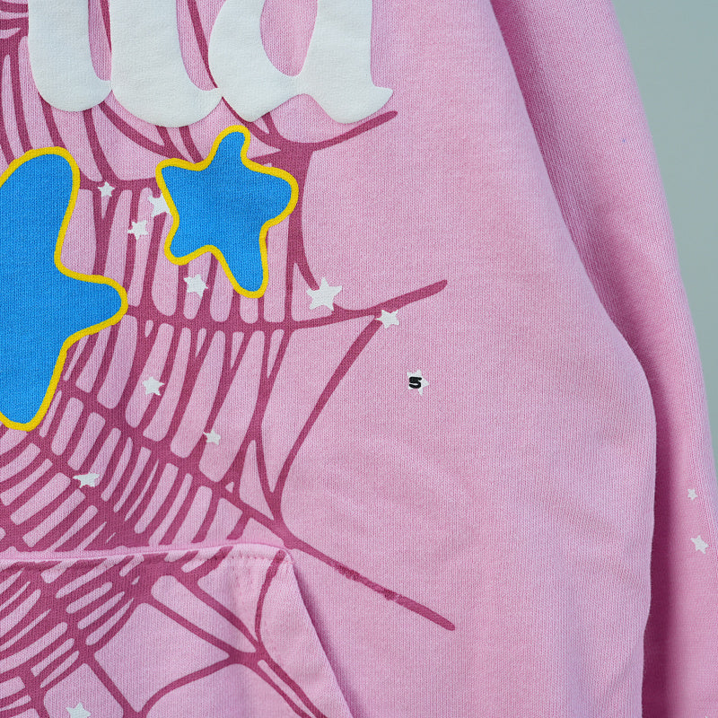 Sp5der Atlanta Hoodie Pink