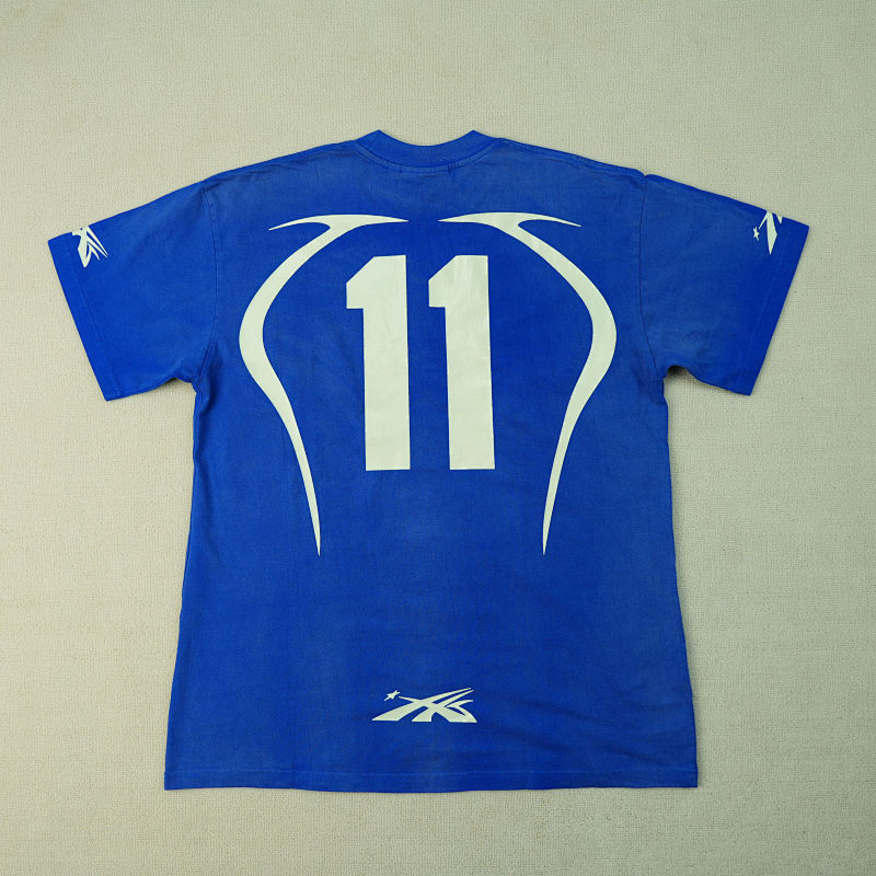 Hellstar Warm Up T-Shirt Blue