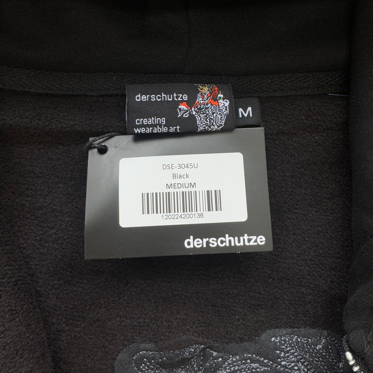 Derschutze Western Zip Up - Black