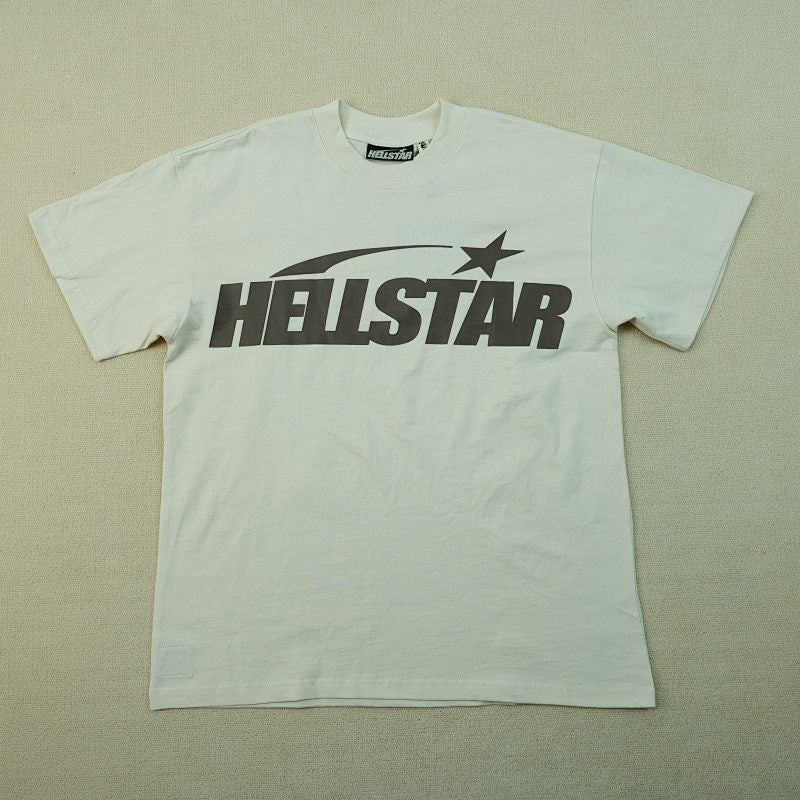Hellstar Classic T-Shirt (Regular Print) White/Brown