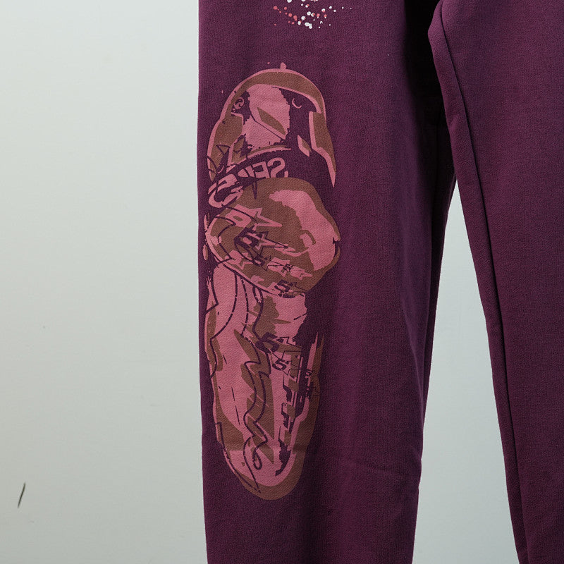 Sp5Der Nocturnal Highway Sweatpant Dark Purple