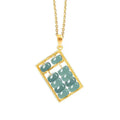 Feng Shui Abacus Jade Pendant Necklace