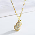 Feng Shui Calabash Moonstone Healing Pendant Necklace