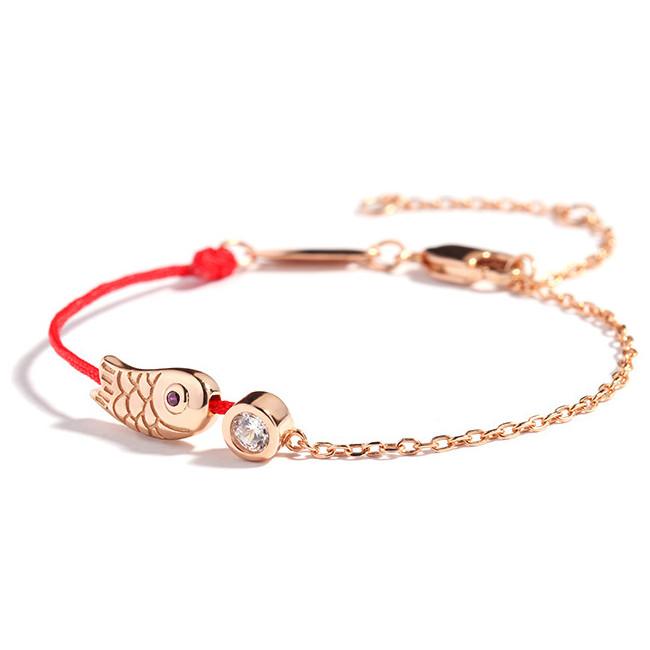 Feng Shui Koi Fish Red Rope Lucky Bracelet
