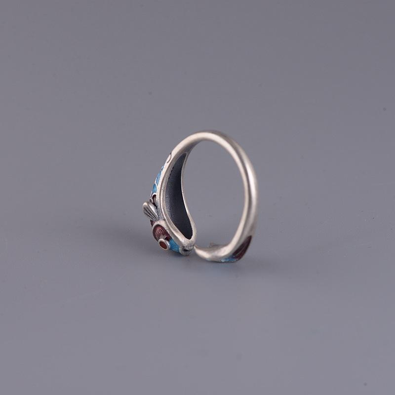 Feng Shui Koi Fish Wealth Silver Ring