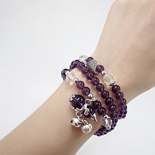 Feng Shui Natural Amethyst Wealth Bracelet